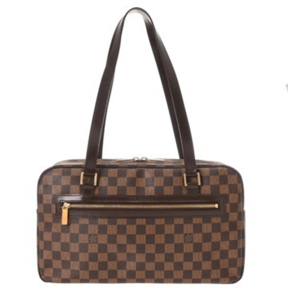 LOUIS VUITTON Authentic Brown Damier Canvas Shoulder Bag - Picture 1 of 11